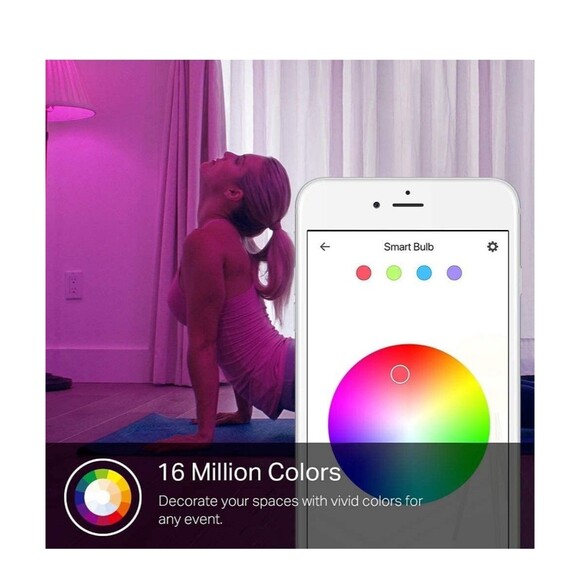 TP-Link KL135 Kasa Smart Wi-Fi Light Bulb (Multicolor) ,color Changing Bulb - Picture 2 of 8